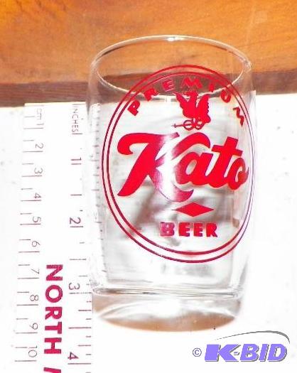 lot 68 image: Kato Beer 3 inch Glass - NO CHIPS