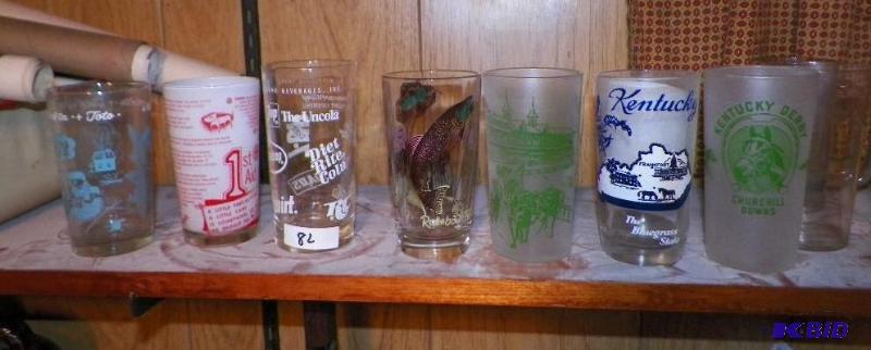 lot 82 image: 7 Misc. Glasses from the 1960s and later