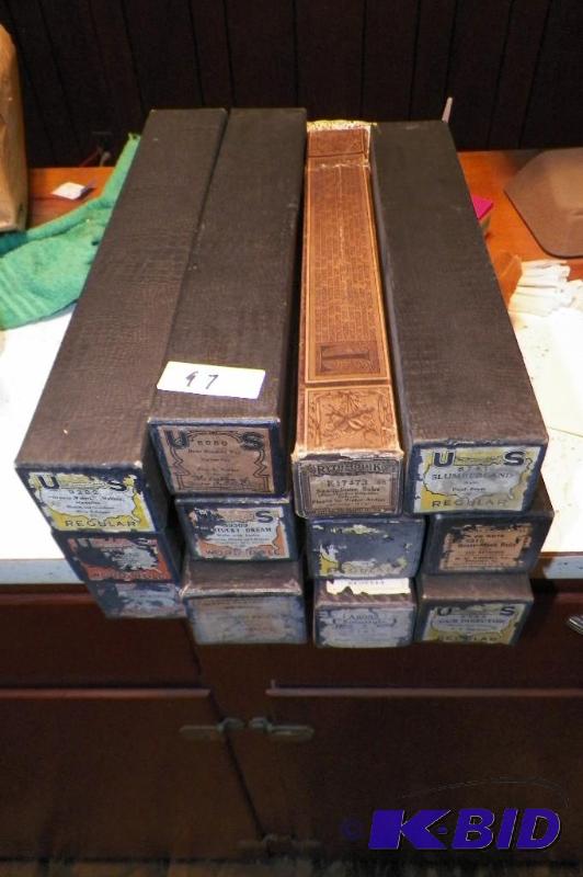 lot 97 image: Player Piano Music Rolls - All boxes have the rolls in them.