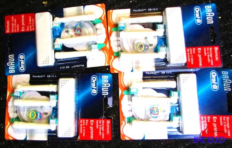 Lot of 4 Braun plaque remover heads works wit...
