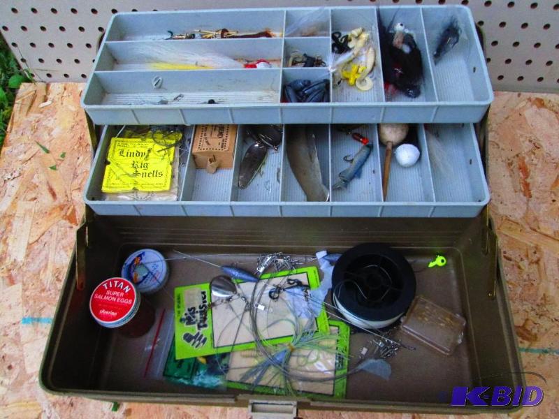Tackle box with assorted tackle...