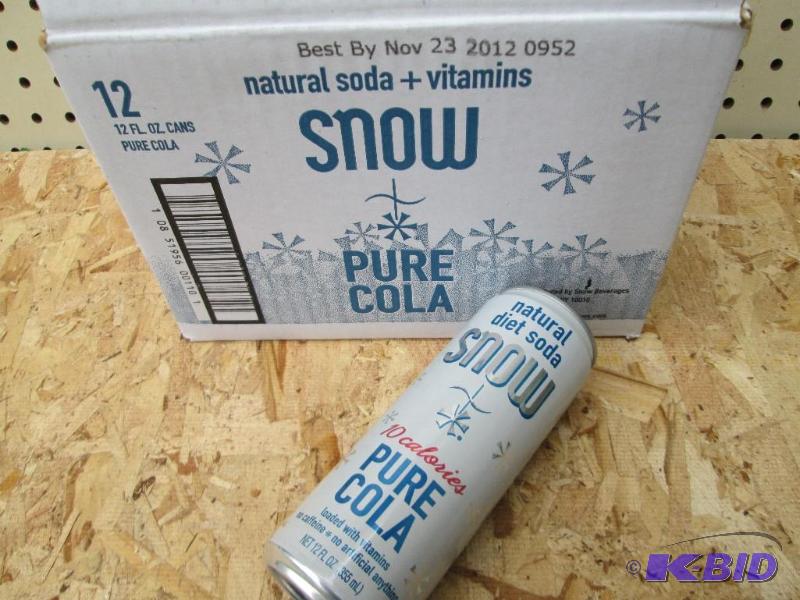 Case of 12 cans of Snow, natural vitamins sod...