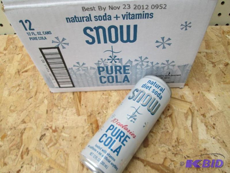 Case of 12 cans of Snow, natural vitamins sod...