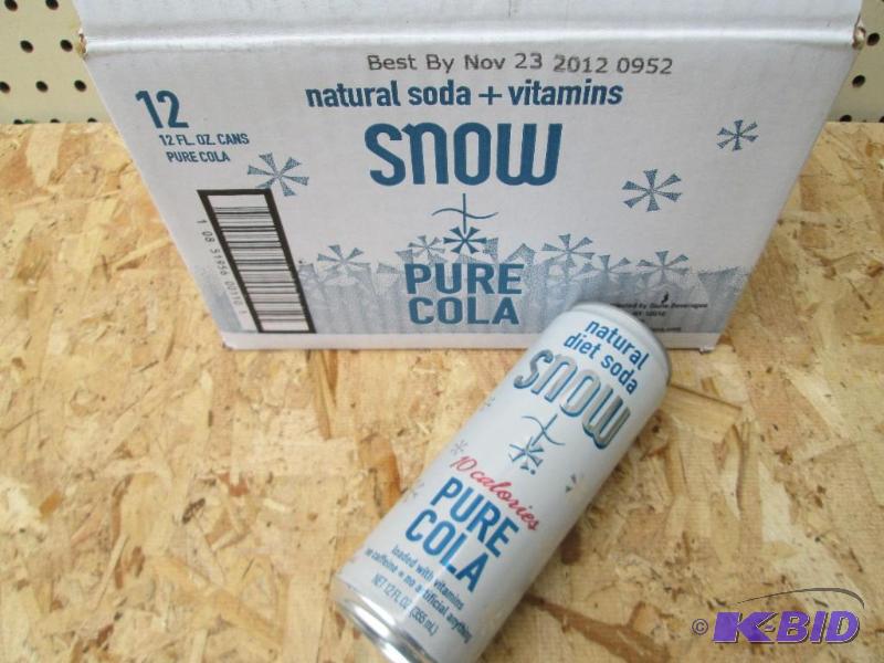 Case of 12 cans of Snow, natural vitamins sod...