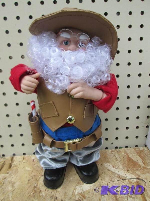 Cowboy Santa, dances and sings...