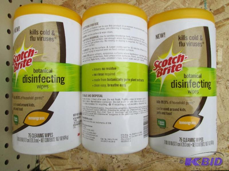 3 packs of 3M lemongrass towels...
