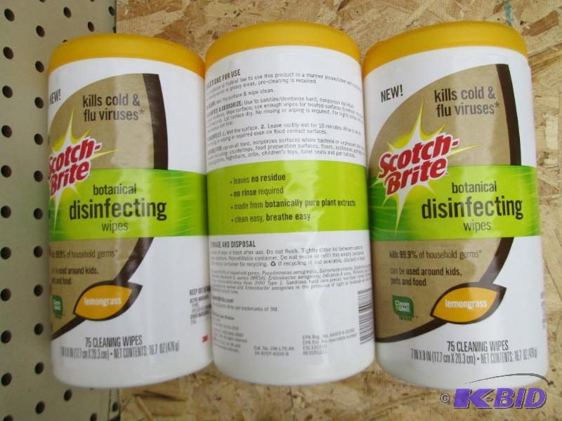 3 packs of 3M lemongrass towels...