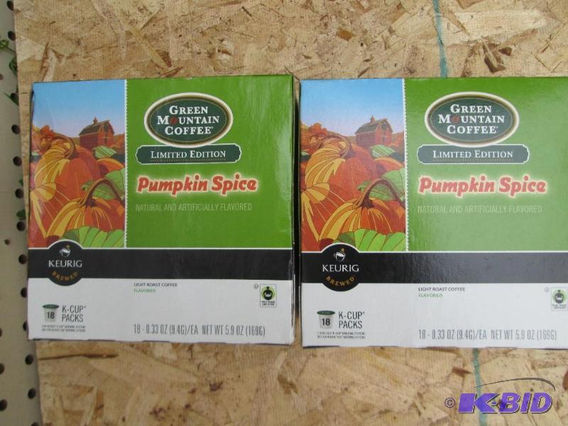 2 Boxes of 18 Keurig pods limited edition Pum...
