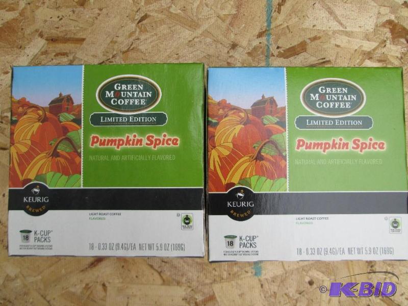 2 Boxes of 18 Keurig pods limited edition Pum...