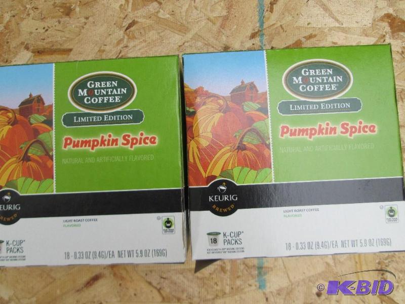 2 Boxes of 18 Keurig pods limited edition Pum...