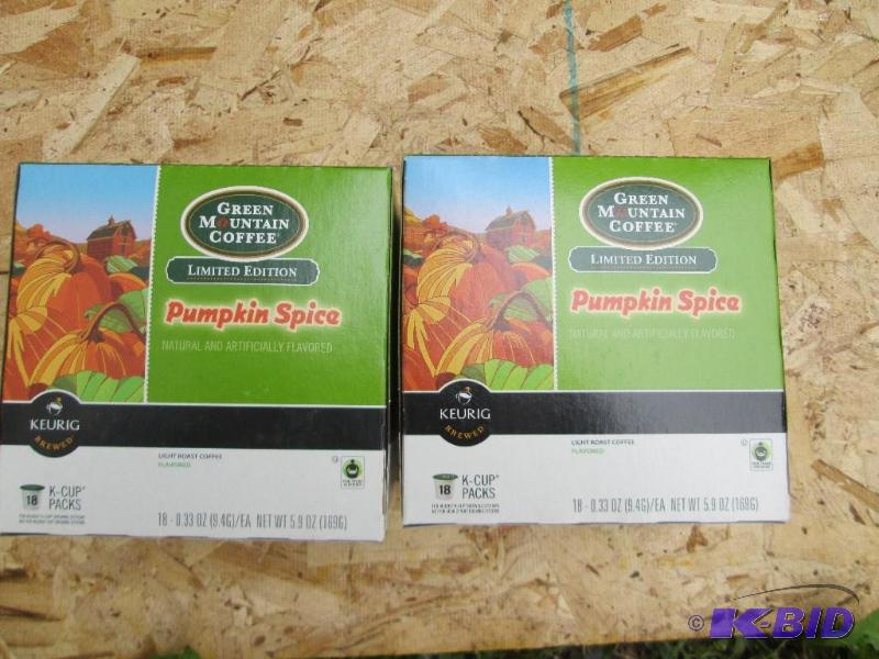 2 Boxes of 18 Keurig pods limited edition Pum...