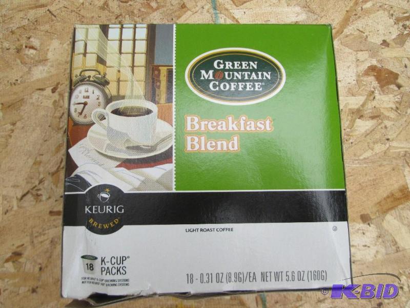 Box of 18 Keurig pods Breakfast blend coffee...