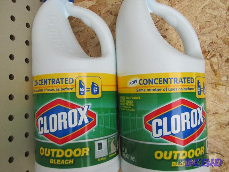 2 bottles Clorox concentrated bleach...