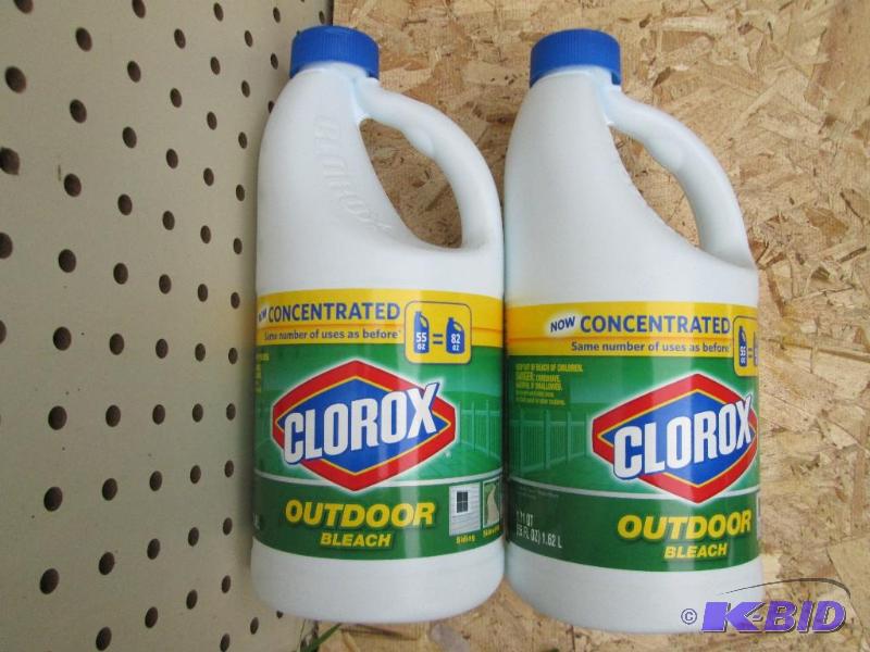 2 bottles Clorox concentrated bleach...