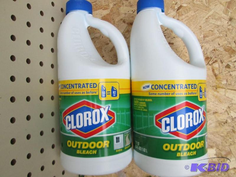 2 bottles Clorox concentrated bleach...