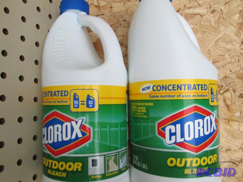 2 bottles Clorox concentrated bleach...
