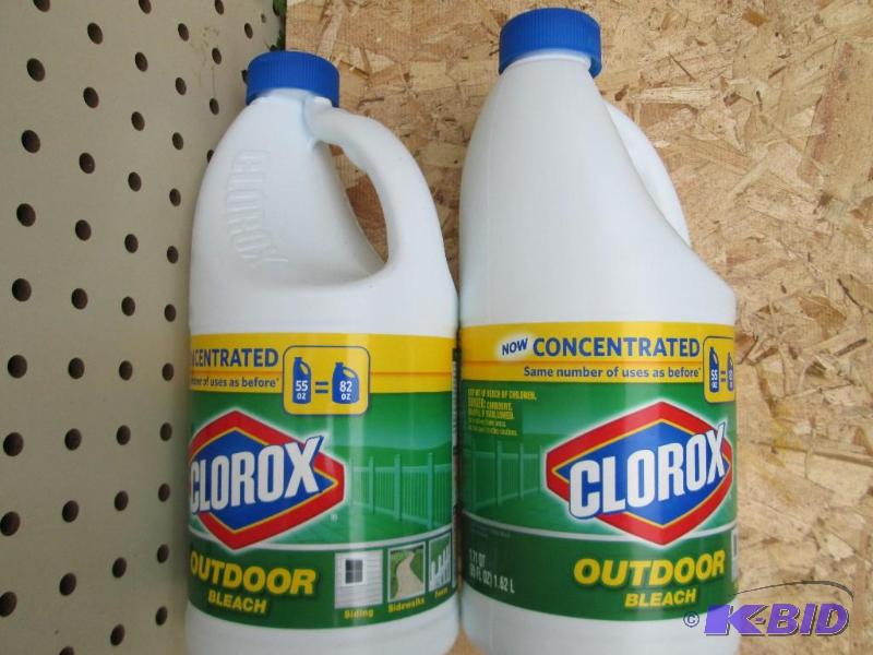 2 bottles Clorox concentrated bleach...