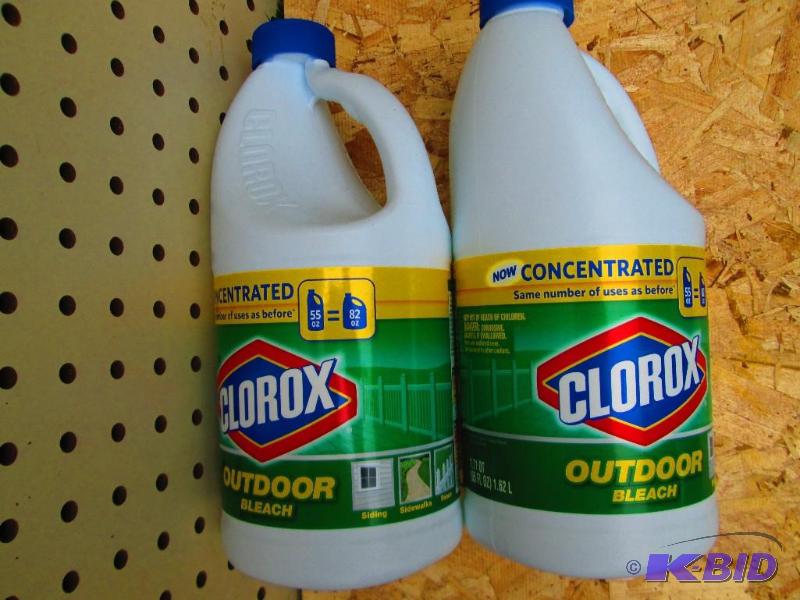 2 bottles Clorox concentrated bleach...