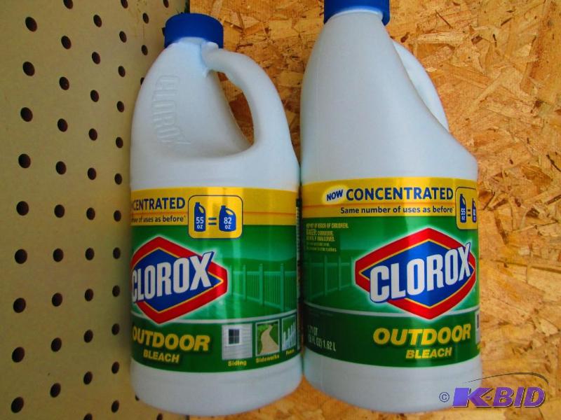 2 bottles Clorox concentrated bleach...