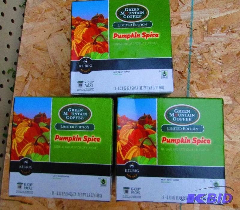 Lot of 3 pumpkin spice Keurig coffee pods - 1...