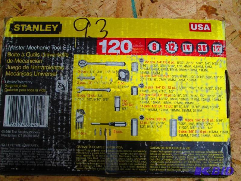 Stanley Master Mechanic 120 piece tool set, n...