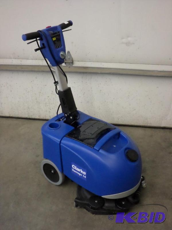 lot 9 image: Like New Clarke Vantage 14 Commercial 12Volt ...