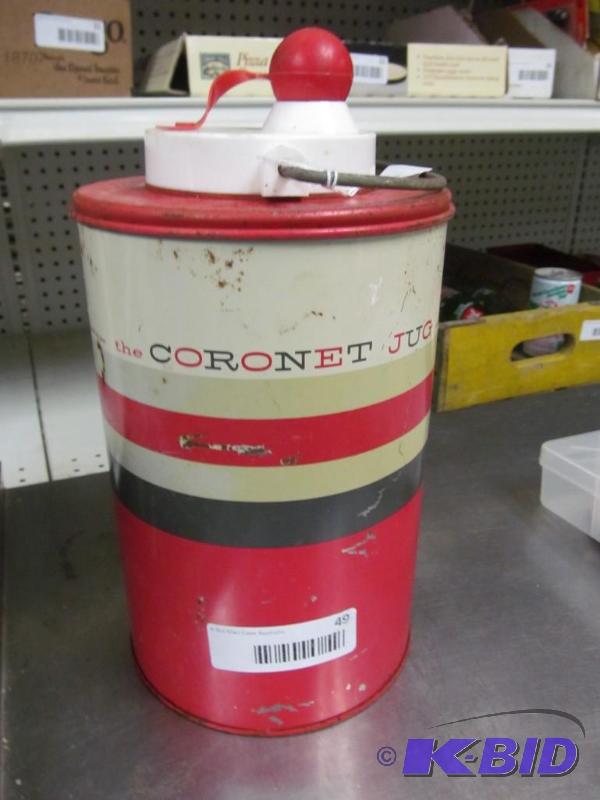 lot 49 image: Vintage Glass lined water jug