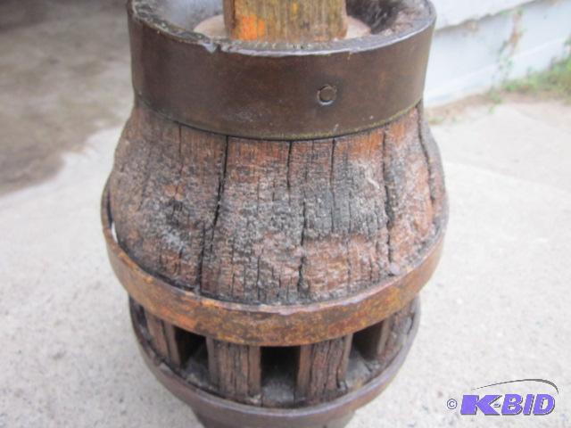 1800s Antique Powder Keg, with wood and iron...