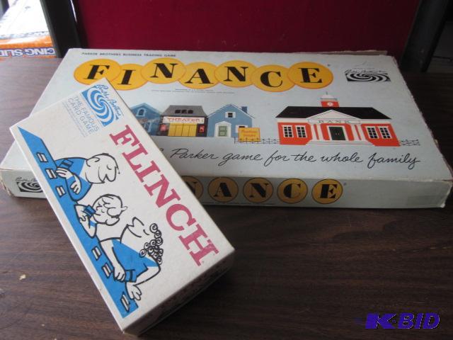 Pair of vintage games 1958 Finance and 1963 F...