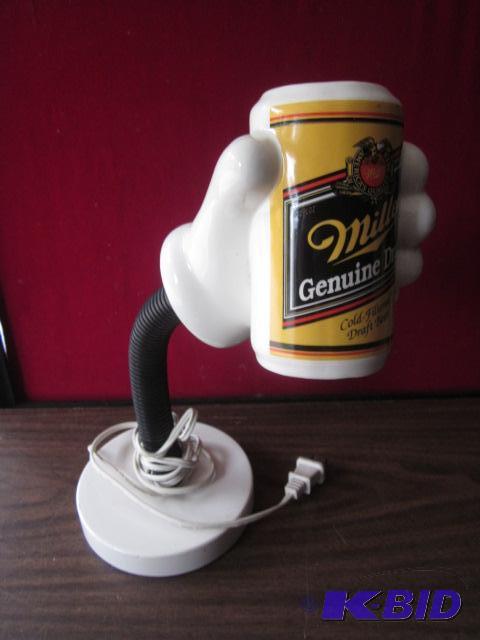 Miller Genuine Draft porcelain desk lamp.&nbs...