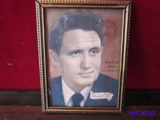 Decorative arts, 3.25 x 4.25 Spencer Tracy ph...