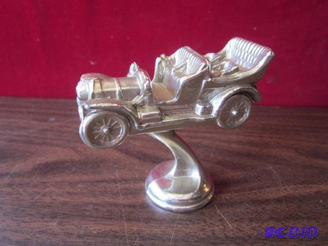 Vintage metal car trophy plaquered.&nbsp...