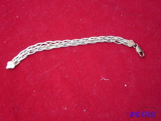 8 inch multi strand Sterling Silver made in I...