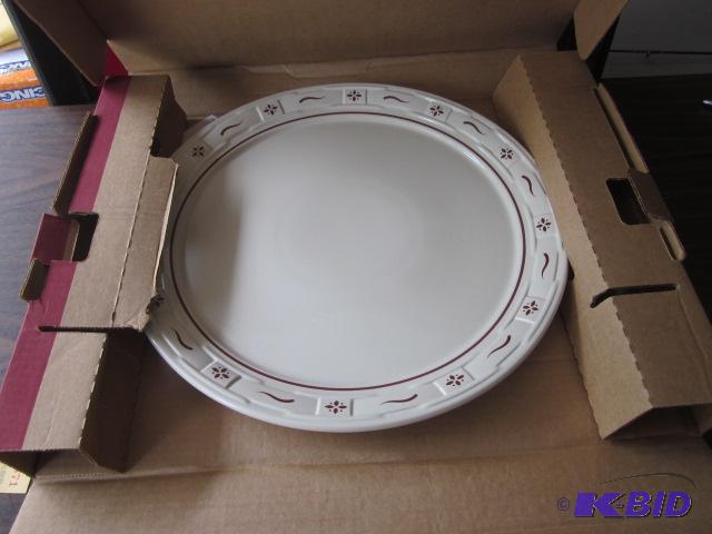 Longaberger pottery 15 inch cake plate, new i...