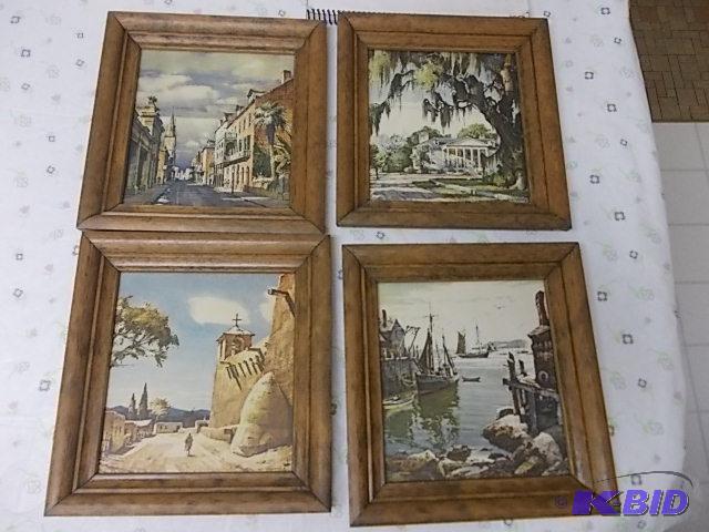 lot 19 image: Set Of 4-Framed Pictures 10x11...