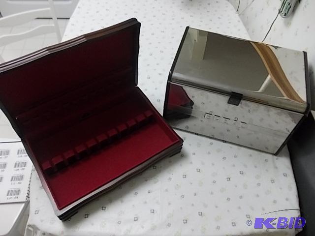 lot 63 image: Stainless Steel Bread Box, Chest For Flatware...