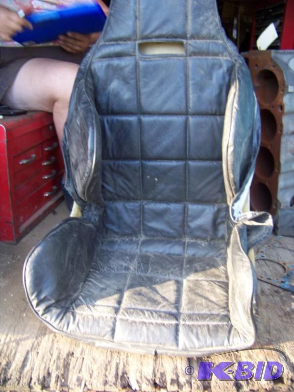 lot 28 image: Fiberglass racing seat with cover
