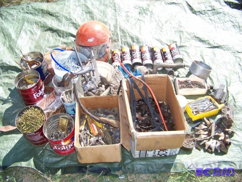 lot 44 image: Large assortment of nails, fix a flat, and more