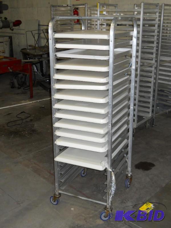 Rolling Sheet Pan Cart With Sheet Pans