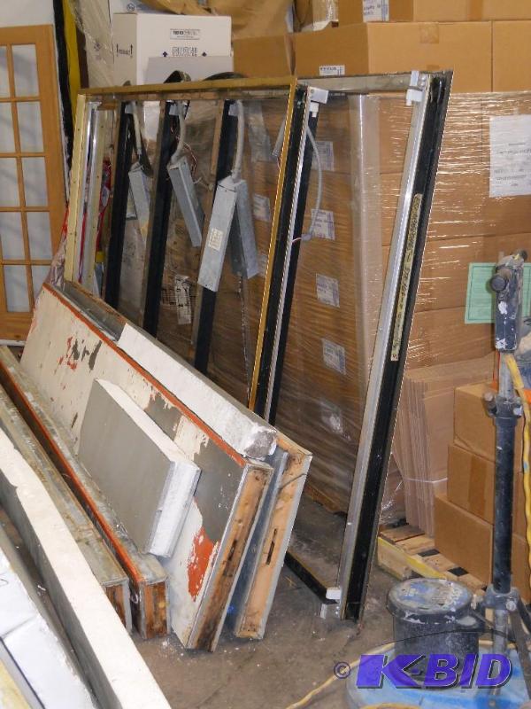 9 Door Front & Frame for a Walk In Cooler or Merchandising Cooler at a Store.