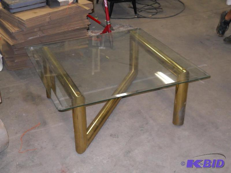 Glass Top Coffee Table.