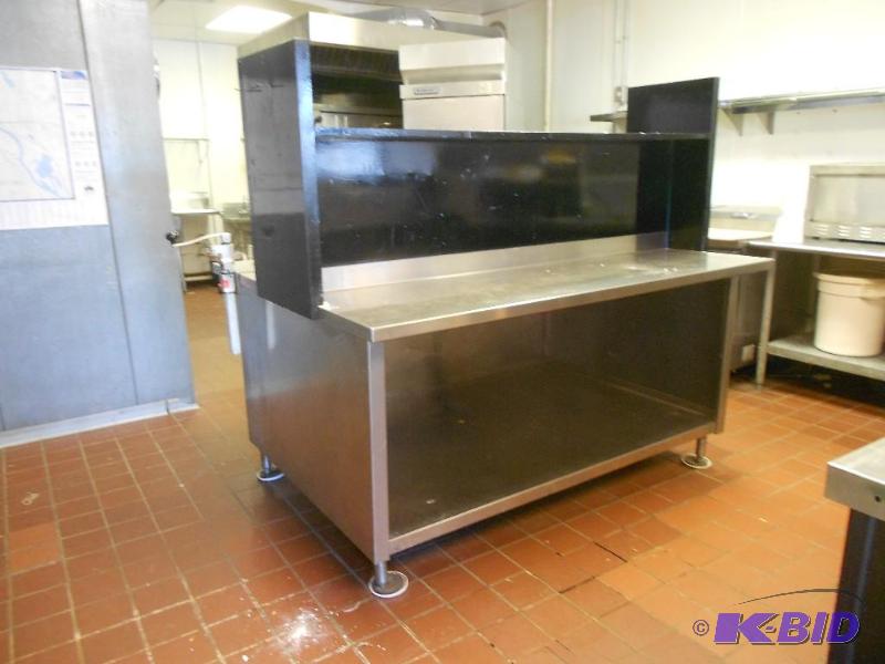 Huge Pizza Cutting and Boxing Stainless Steel Table
