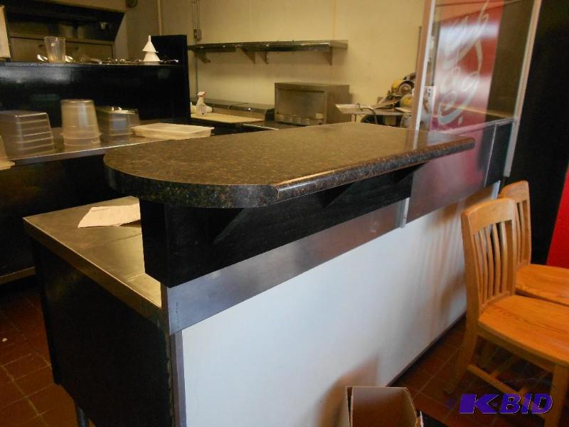 Small Countertop Attached to Stainless Table