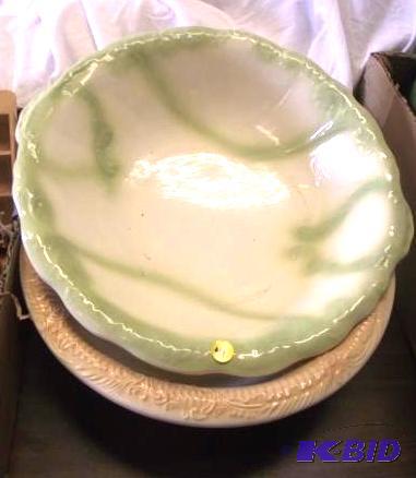 (2) Large Bowls   Approximately 16&quot in d...