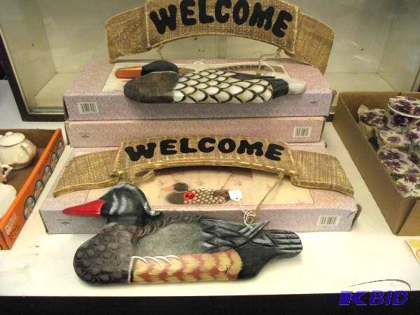 (4) Hanging Welcome Signs...