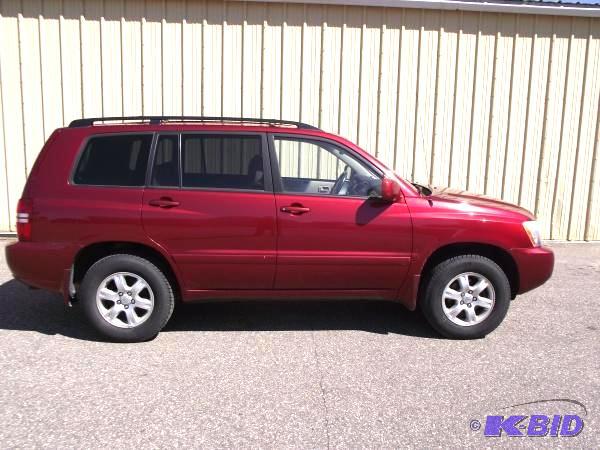 Year 2001 Make Toyota Model Highlander Veh...