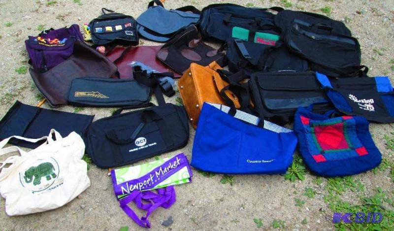 huge lot of mixed purses,bags, computer bags,...