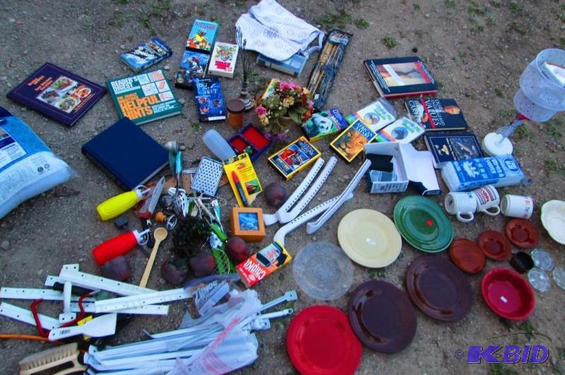 large lot of books, household dcor, kitchen s...