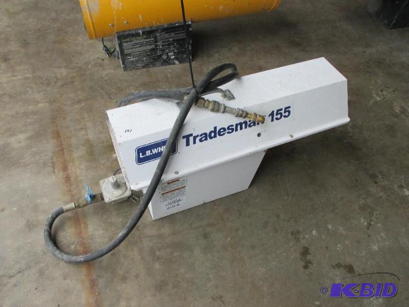 lot 103 image: LB White natural gas Tradesman 155 heater, li...