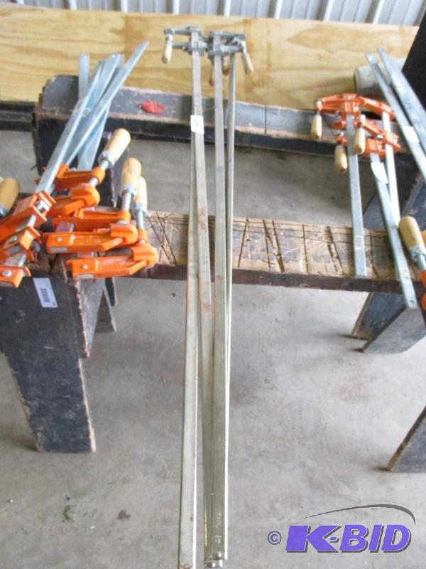 lot 149 image: 4 bar clamps...
